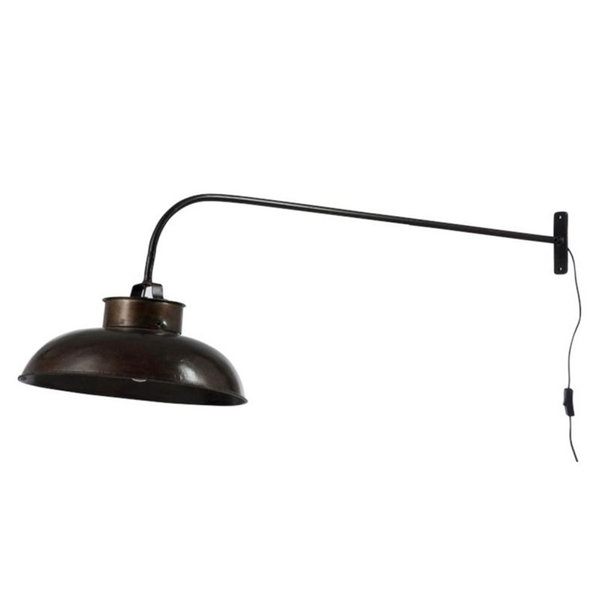 Lampe murale en métal Lounge noir 100cm pour grand salon chic