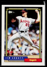 Jim Abbott - 1992 Topps #530 - California Angels