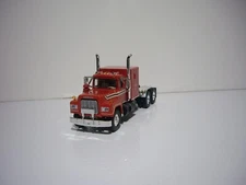FIRST GEAR DCP 1/64 RED WITH STRIPES MACK R-MODEL TRACTOR WITH SLEEPER