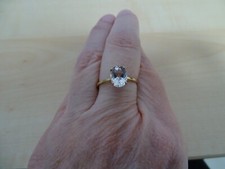 Juwelo, Danburit-Goldring, 375er GG, Zertifikat, Gr. 19