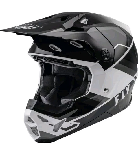 Fly Racing Formula CP Rush Helmet 2XL Grey/Black/White 73-00232X