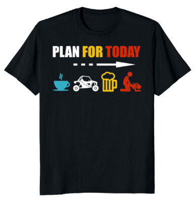 Plan For Today - Coffee SXS Beer Get Lucky Essential T-Shirt