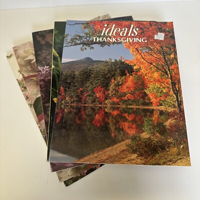 Lot of 5 Vintage IDEALS Magazines 1990s Thanksgiving Easter Mothers Valentines