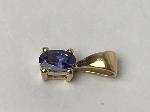 9ct Gold Tanzanite Pendant Drop Tanzanite Gold Pendant - Small Pendant - 第 8/12 張圖片