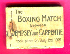 SUPER VINTAGE 1921 BOXING FLIP BOOK! 7/2/21 DEMPSEY/CARPENTIER FIGHT-JERSEY CITY