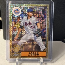 2022 Topps Series 1 1987 Silver Pack Mojo Refractor Jacob deGrom