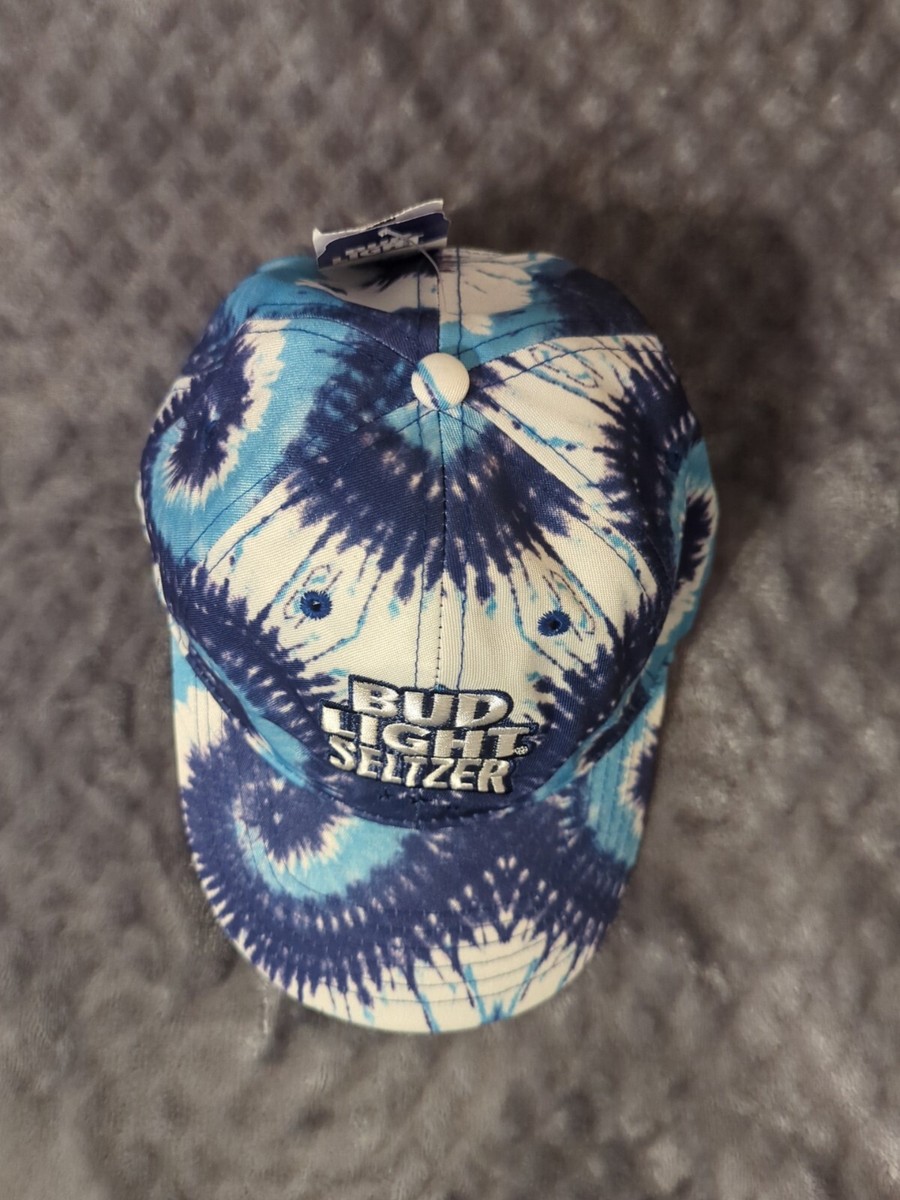 Bud Light Seltzer Tie Dye Blue White Hat Cap New With Tags  display picture 1