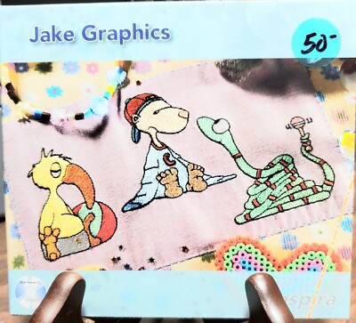 Inspira Embroidery Machine Designs on MultiFormat CD - JAKE GRAPHICS