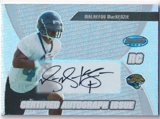 Malaefou MacKenzie Bowman's Best #118 Autograph
