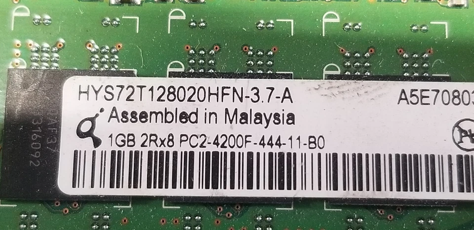 2GB 2x1GB PC2-4200 DDR2-533 INFINEON HYS64T128020HU-3.7-A Desktop RAM MEMORY KIT - Image 2 of 3