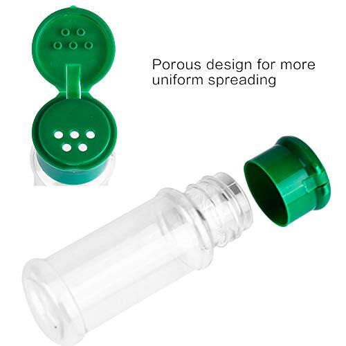 Feoowv 25pcs empty plastic spice bottles set for storing barbecue