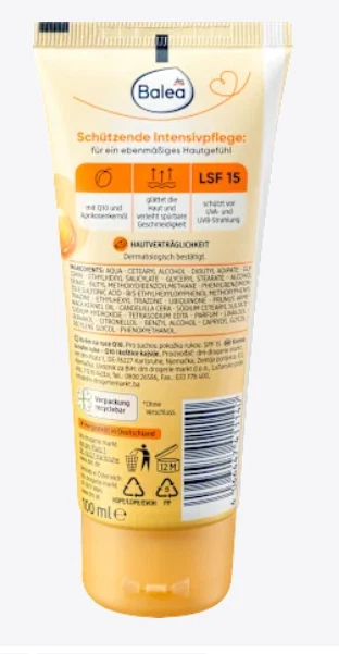 Crema de manos Q10 - albaricoque, 100 ml, vegana Foto 2 de 3