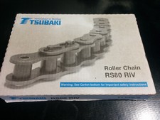 NEW TSUBAKI RS80-RIV ROLLER CHAIN 10' RS80RIV RS80 factory sealed box