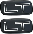 2 Pcs LT Nameplate Emblem Badge Replacement for 99-07 Car decal (Chrome/Black