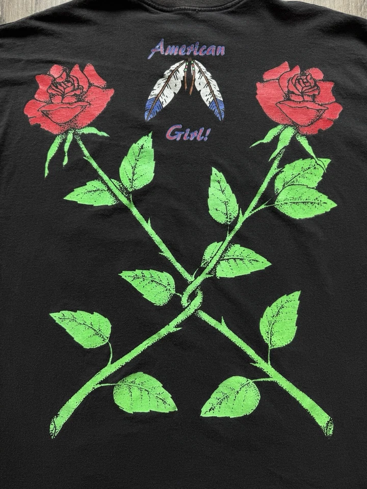 Camiseta De Colección Años 90 American Girl Thunder Pegasus Roses Unicornio AOP Toda Foto 4 de 4