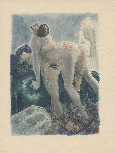 3 ORIGINAL LITHOGRAPHS FIRST '900 EROTICISM PUSHED WITH PENISES AND NUDE WOMEN erotic - Picture 3 of 3