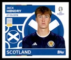 Topps Euro 2024 Sticker - Jack Hendry Scotland No. SCO6