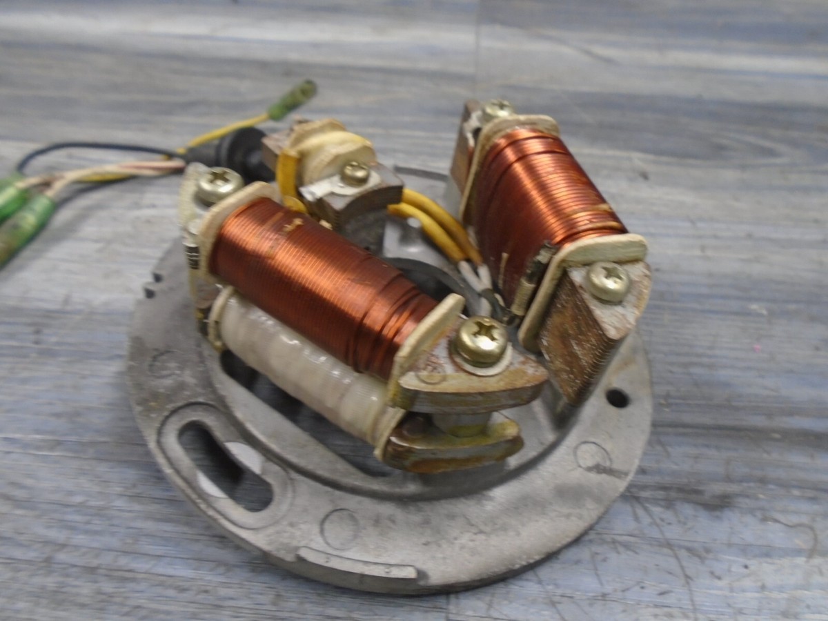 86 1986 Yamaha 340 540 Excel III Engine Magneto Stator Spark