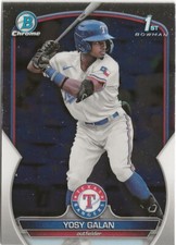 2023 Bowman Chrome Yosy Galan RC Rookie Card Texas Rangers