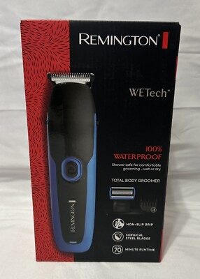 Remington WETech Face & Body Grooming Kit Groomer Trimmer Black/Blue PG6255
