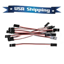 10Pcs 20CM Male to Male JR Plug Servo Extension Lead Wire Cable 200mm (8in)