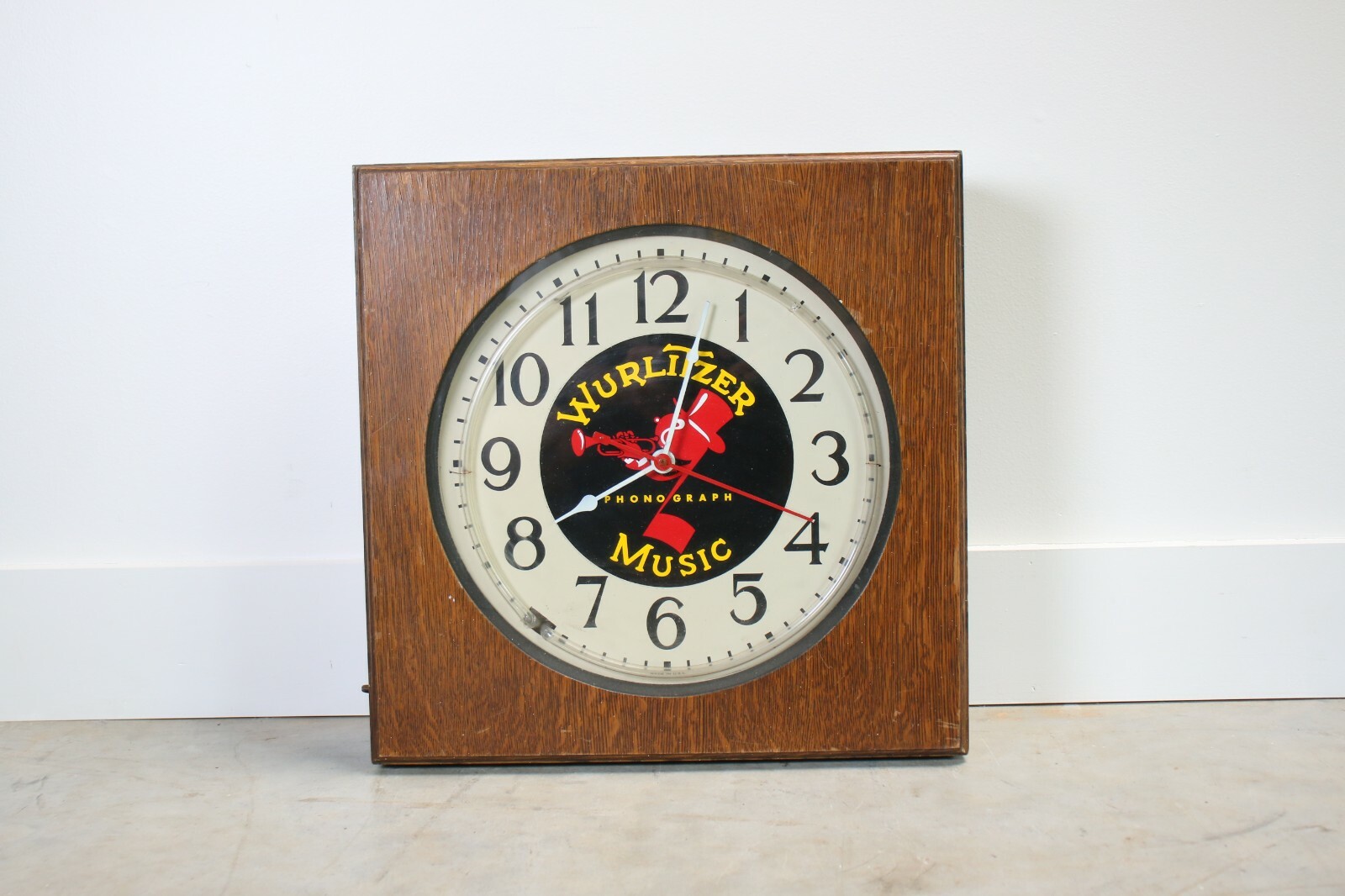 Vintage Wurlitzer Phonograph Music neon clock advertising sign eBay