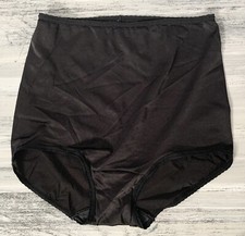 Vintage Granny Bali Panty Panties Black Mushroom Sheer Small Nylon Shiny Silky