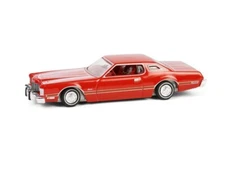 1973 Ford Thunderbird - Red Custom Diecast 1:64 Scale Model - Greenlight 63070E