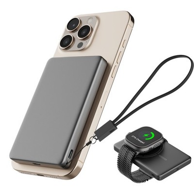 Ultra Slim Magnetic Wireless Power Bank 5000mAh 20W 20W Portable Fast Charging