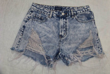 Angel Kiss Distressed Destroyed Cut-Off Jean Shorts - Jrs. 5/27