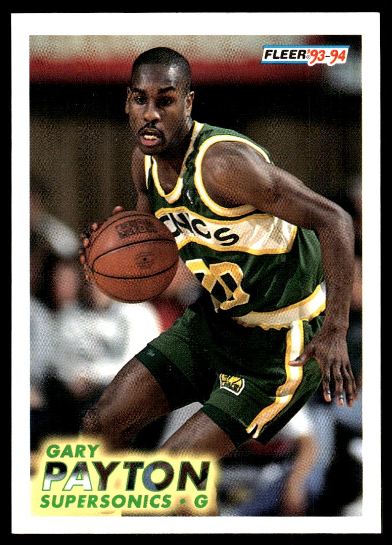 Gary Payton 1993-94 Fleer #202 SuperSonics NBA READ FREE SHIPPING AutographDen
