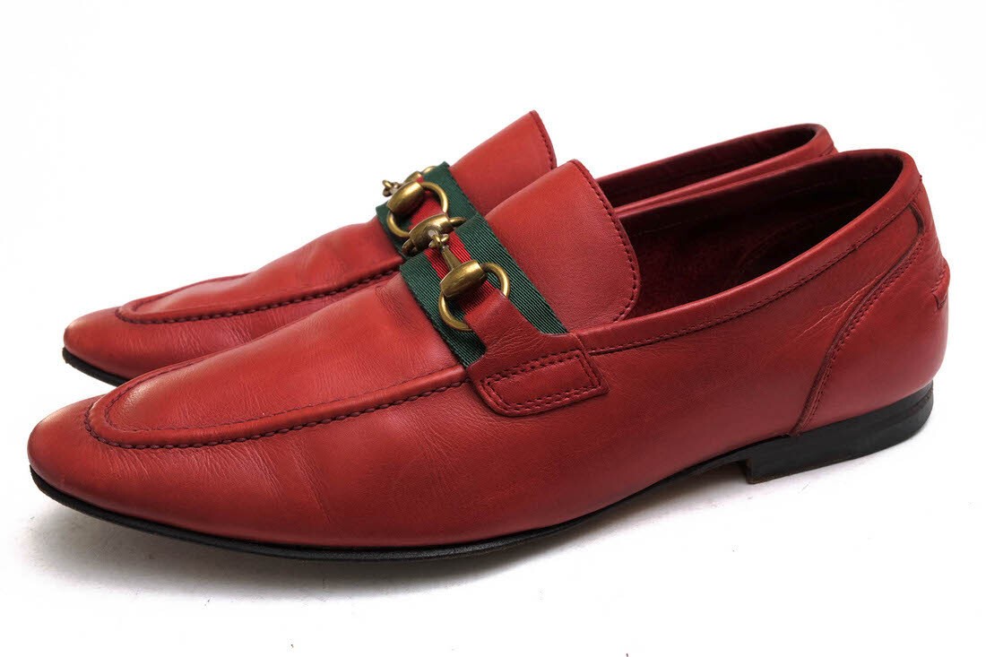SAOLA Mocassino Gucci Bit 105857 pelle bovina vitello linea sherry suola classica pelle McKay 40 5