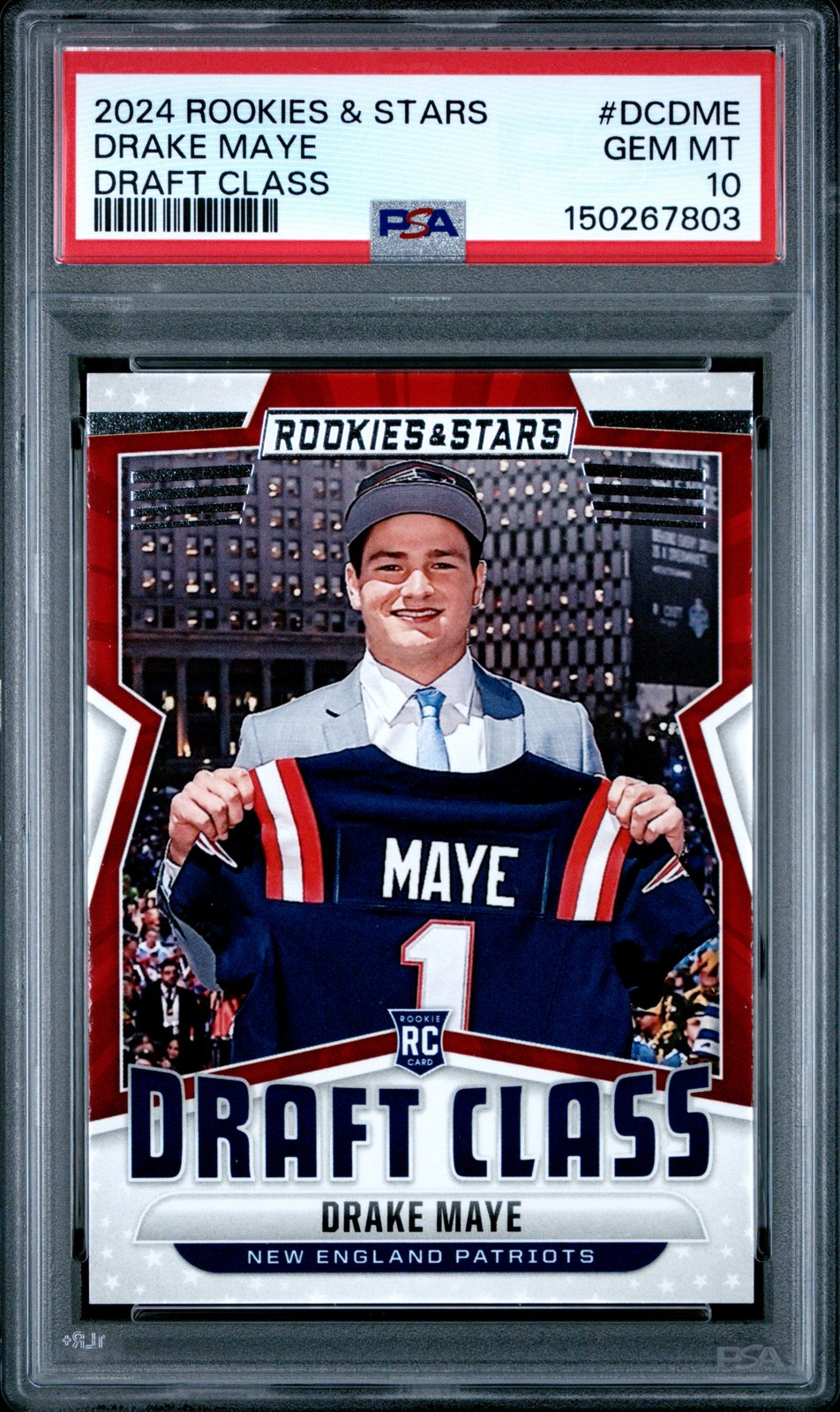 Drake Maye Panini Rookies & Stars Draft Class #DCDME Base