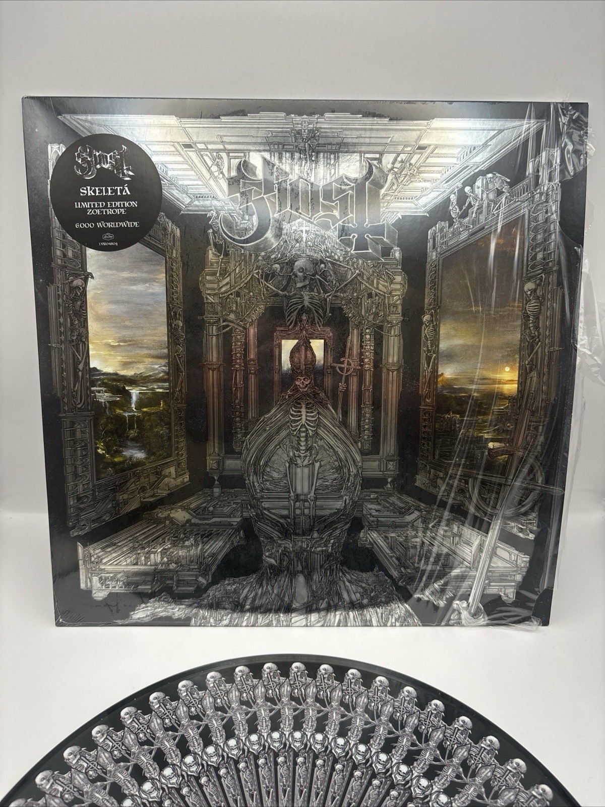 GHOST Skeleta Zoetrope Vinyl Blasphemy! Heresy! Mystery! /6000 SKELETON Version