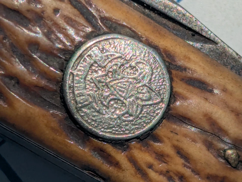 VINTAGE PAL Cutlery  CO BOY SCOUT JIGGED Bone FOLDING POCKET KNIFE-4 Blade  USA - Image 2 of 4