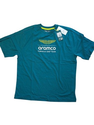 Aston Martin Aramco Formula One Team T-Shirt Herren M Grün Neu mit Etikett