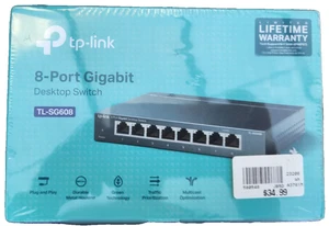 TP-Link TL-SG608 8-Port Gigabit Ethernet Commutateur réseau Metal Plug Play