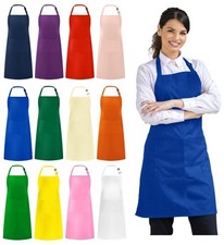 Syntus 12 Pack Bib Apron, Unisex Aprons Adjustable Waterdrop Resistant with 2...