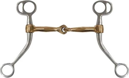Western SS 5 Snaffle bouche pivotante joue cheval incrustation cuivre