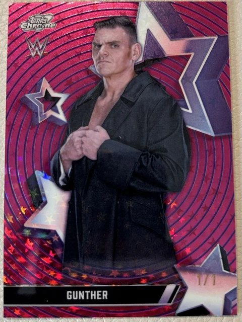 2026 Topps Cosmic Chrome WWE StarFractor SuperFractor 1/1 Gunther #SF-36!