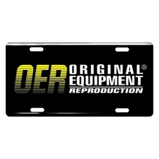 OER License Plate w Original Equipment Reproduction