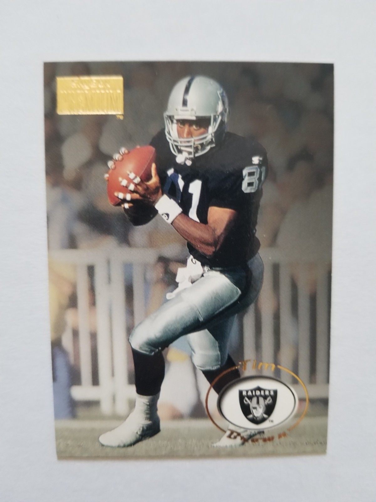1996 Skybox Premium - #124 Tim Brown Oakland Raiders