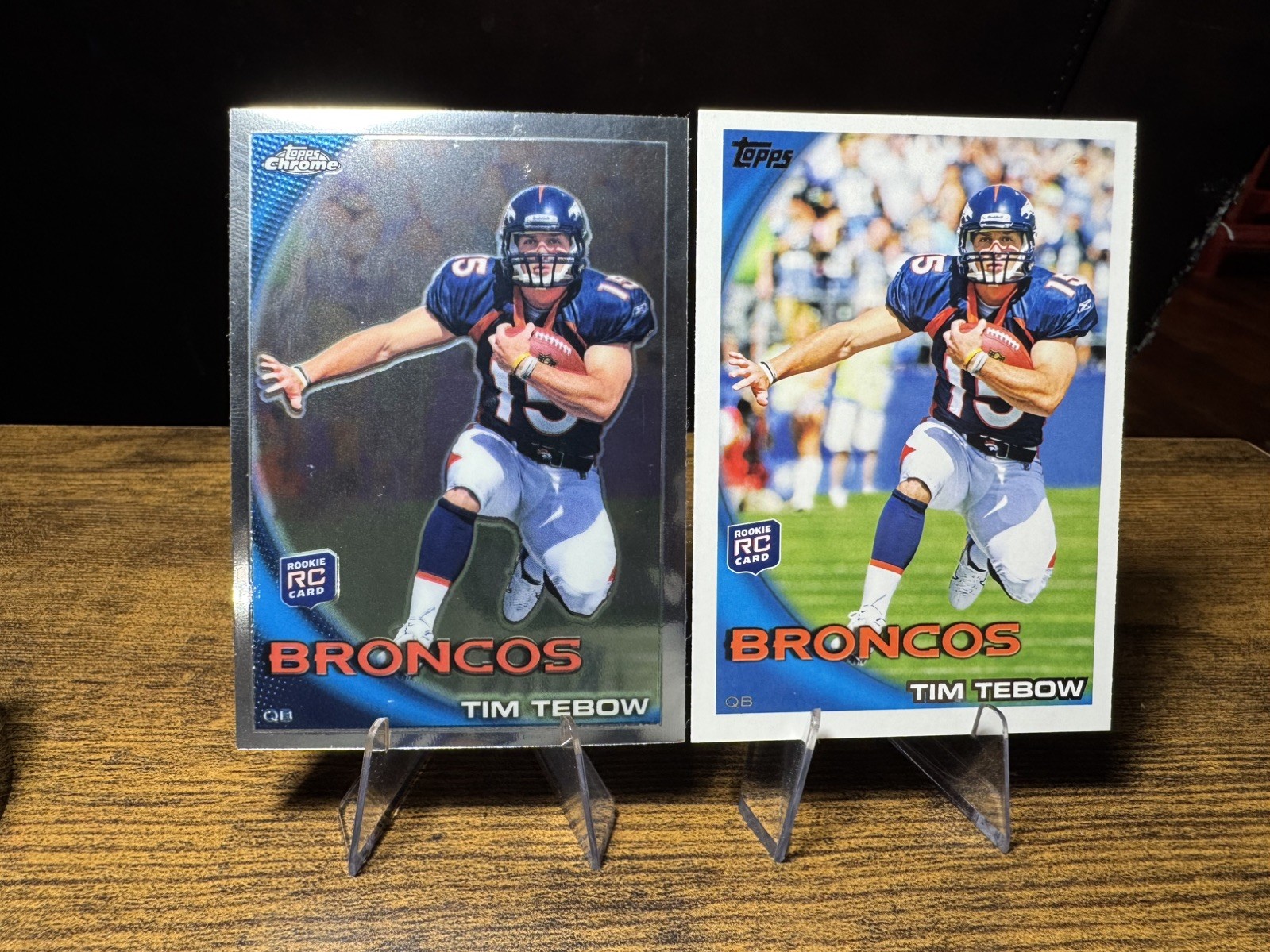 2010 Topps Chrome - Tim Tebow #C100 Refractor (RC)