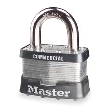 Master Lock 5Nka Padlock, Keyed Alike, Standard Shackle, Rectangular Steel