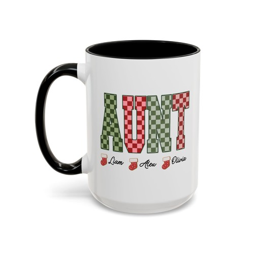 Personalized mug for aunt, personalized gift for aunt, Christmas gift for aunt