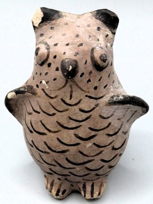 VTG Acoma Pueblo OWL Native American Indian Pottery Figure Sculpture c.1930