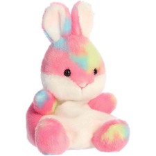 Aurora Plush - Palm Pals - BUBBLEGUM JELLYBEAN BUNNY 5 inch  1st Version Tag 