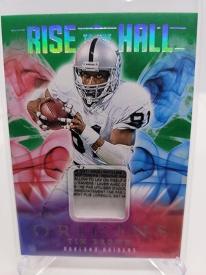 2025 Panini Origins Tim Brown Rise to the Hall Laundry Tag 1/5 Raiders