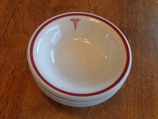 BUFFALO CHINA US ARMY MEDICAL CORPS RIM FRUIT DESSERT SAUCE BOWLS LOT OF 3