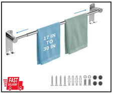 Bathroom Towel Rack, 28In Adjustable Bathroom Towel Bar, Stainless Steel Towel B